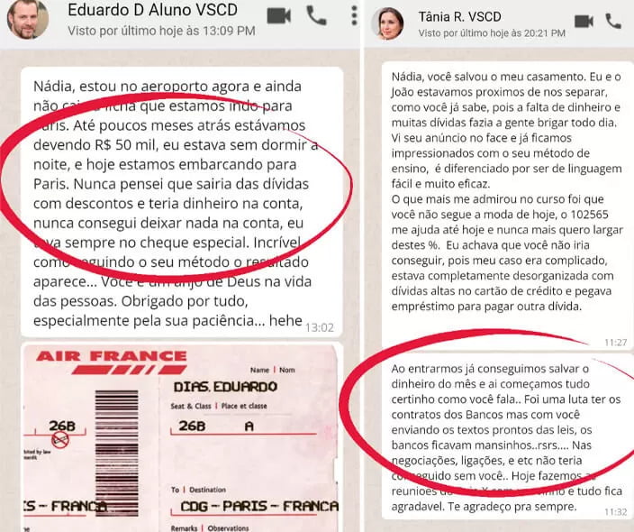 Depoimento viva sempre com dinheiro